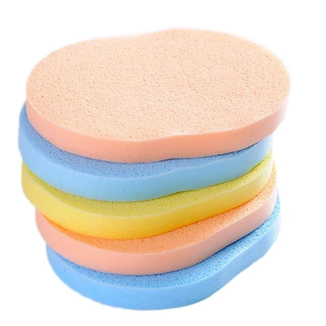 2 pcs facial accessories face wash cleansing sponge makeup remover puff foam pad