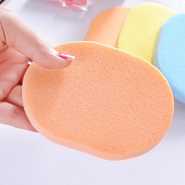 2 pcs facial accessories face wash cleansing sponge makeup remover puff foam pad