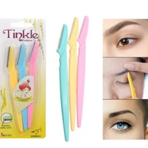 tinkle eyebrow razor 3 pieces set for women tinkle 3d razors, ladies razor , face 3d razors