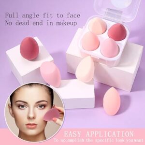 Make up foundation sponge-4pics box colourful puff