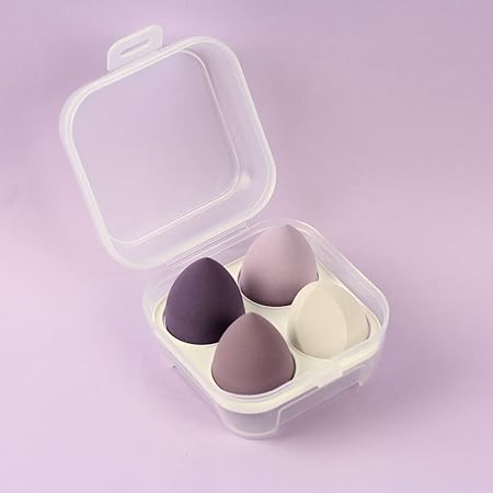 Beauty Blender Makeup Sponge Set with Storage Box Foundation Powder Tool for Women - Professional Cosmetic Puff Concealer Sponges - Image 4