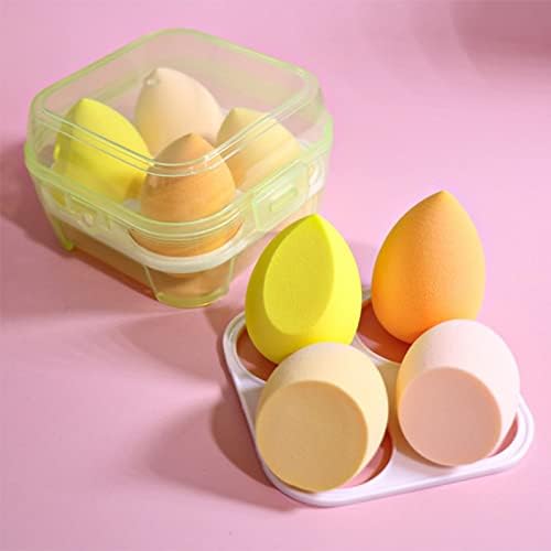 Beauty Blender Makeup Sponge Set with Storage Box Foundation Powder Tool for Women - Professional Cosmetic Puff Concealer Sponges