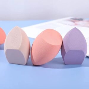 extra large makeup sponge, wet & dry dual use powder puff cosmetic foundation concealer sponge, 3 pcs