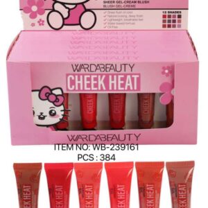 Pack of 6 Cheek WARDABEAUTY Cheek Heat Sheer Gel-Cream Blush | Natural Glow
