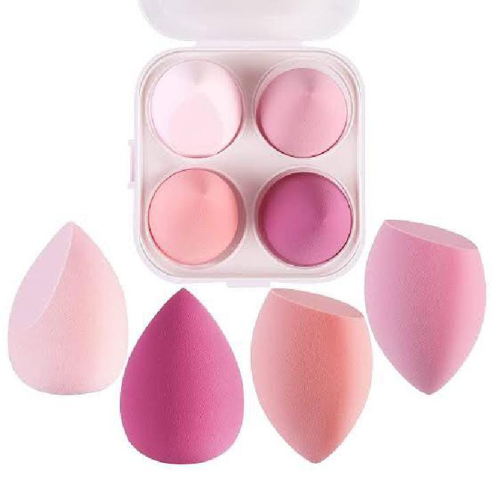 Makeup Sponge Puff Blender Set – 4-in-1 Storage Box