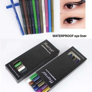ffiomror Waterproof Multi-Color Eyeliner Set - 12 Pack