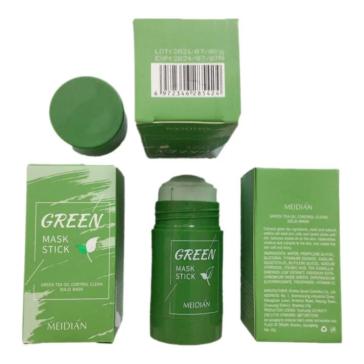 MASK Green Tea Purifying Clay Stick Mask, And Deep Cleansing Oil Control And Anti-Acne - Image 3
