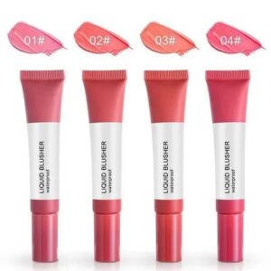 HUXIA BEAUTY 4pcs Liquid Blusher – Waterproof, Matte, 15ml