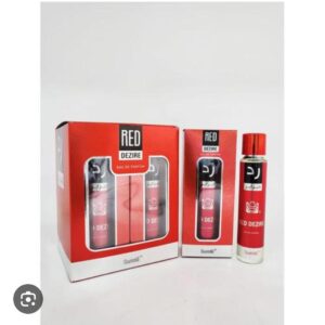 Pack of 6 Pcs Surrati Red Dezire EDP | Long-Lasting Oriental Perfume