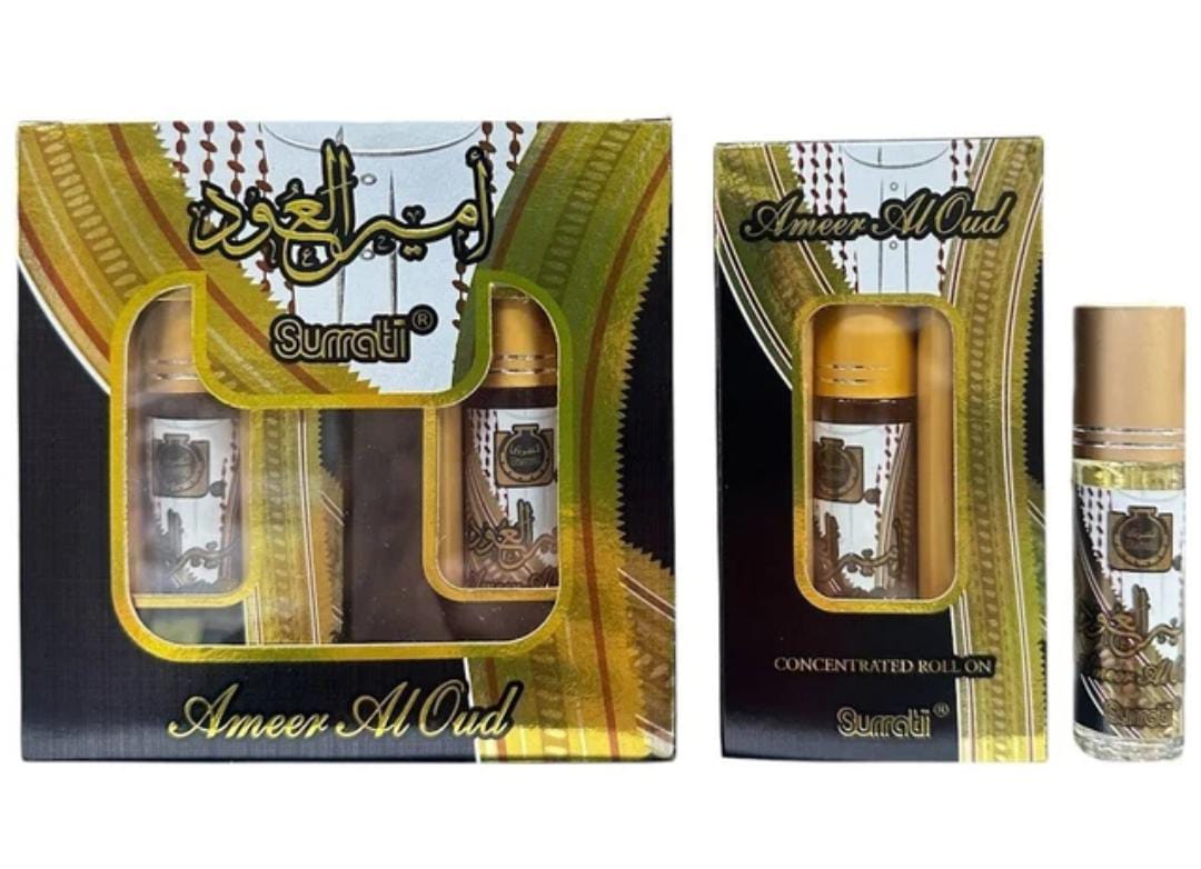 Pack of 6 Pcs Ameer Al Oud 6ml by Surrati | Roll-On Oud Perfume Oil