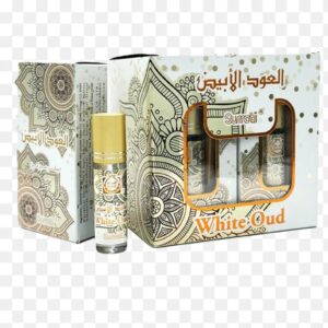 Pack of 6 PcsSurrati White Oud Perfume | Elegant & Long-Lasting Oud Scent
