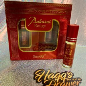 Pack of 6 Pcs Surrati Bakarat Rouge | Alcohol-Free Concentrated Perfume