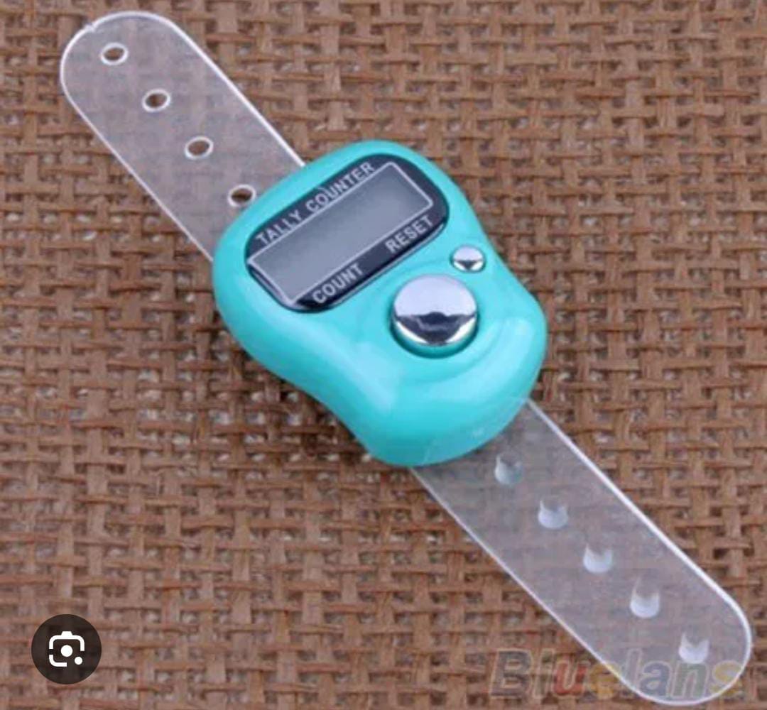 Digital Tasbih Counter with LED Light | Finger Tally Clicker - Image 2
