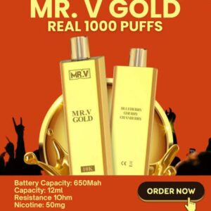 Mr. V. Gold Bar 10 000 puffs MR.V Gold 10k puffs Vape Disposable