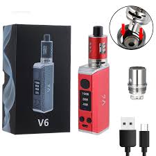 100W V6 Kit With Box Mods 2000Mah With 0.3Ohm Coil 2Ml