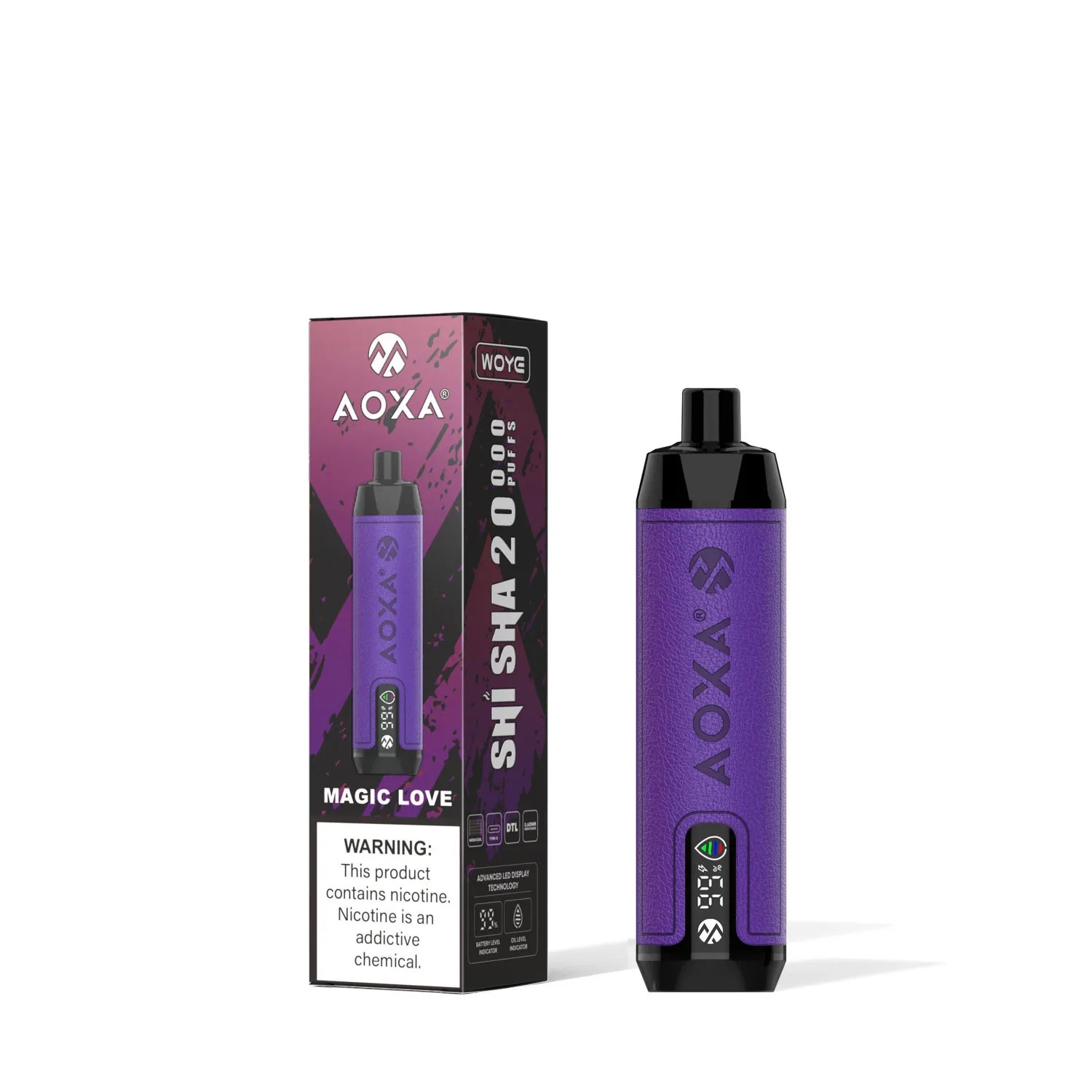 AOXA Disposable Vape E-Shisha 20K Puffs AOXA Disposable Vape E-Shisha | 20K Puffs | Long-Lasting Flavor - Image 10