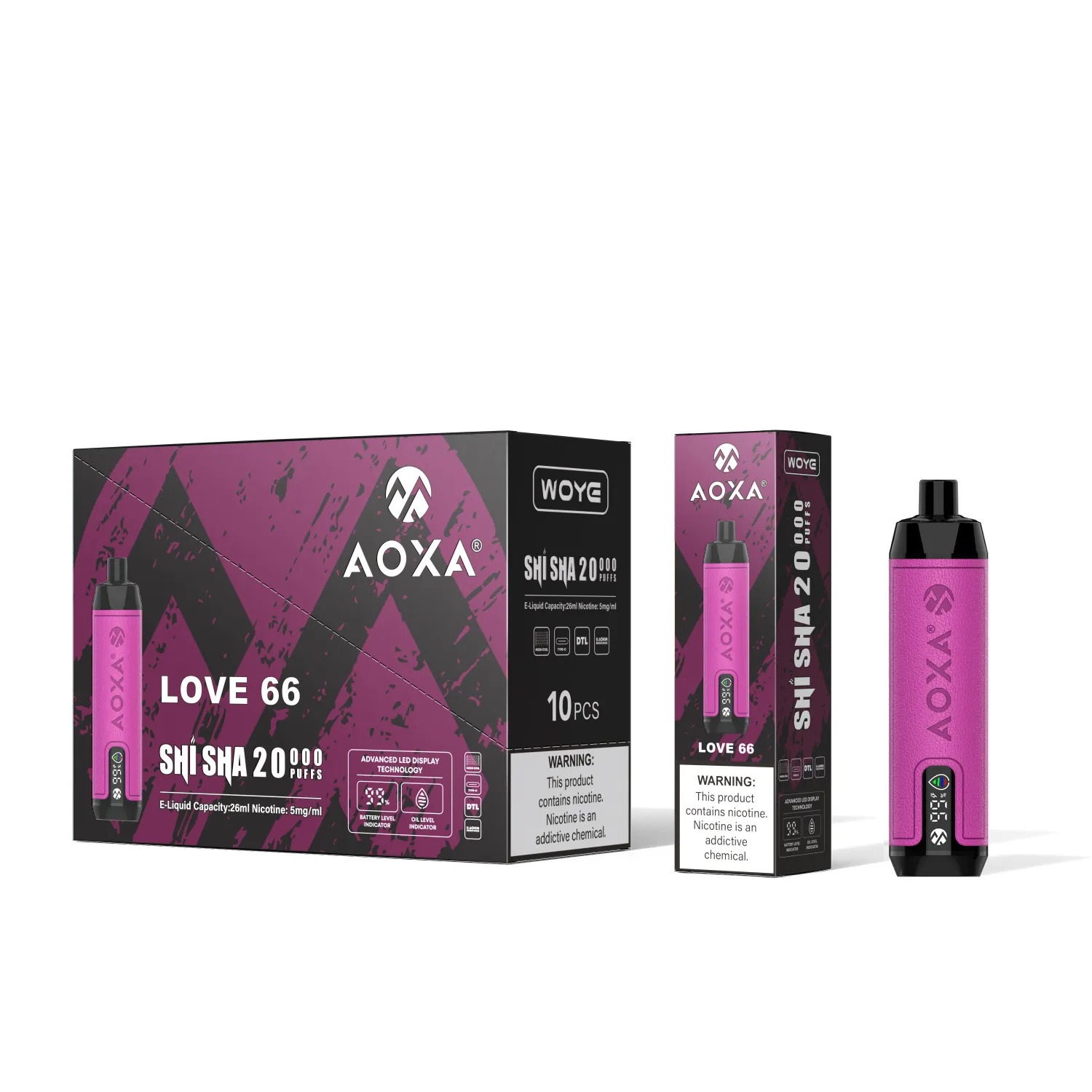 AOXA Disposable Vape E-Shisha 20K Puffs AOXA Disposable Vape E-Shisha | 20K Puffs | Long-Lasting Flavor - Image 9