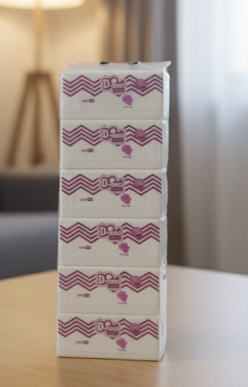 D-NEE Soft Pack Tissues - 450 Sheets in 1 pack - 6 pack bundle - Image 2